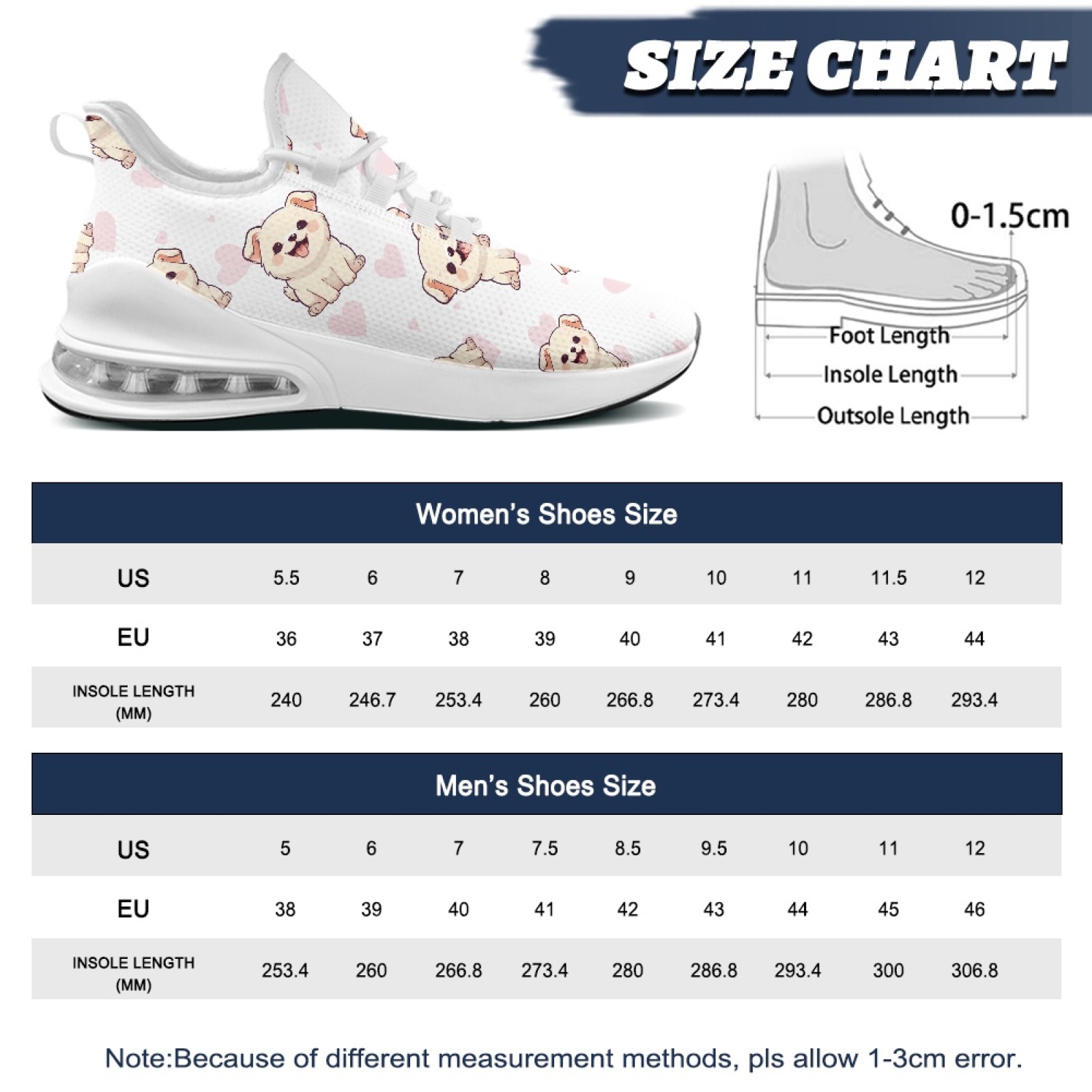 PENSTROLL Dog Pattern Breathab - Breathable Mesh Athletic Shoes recension och pris