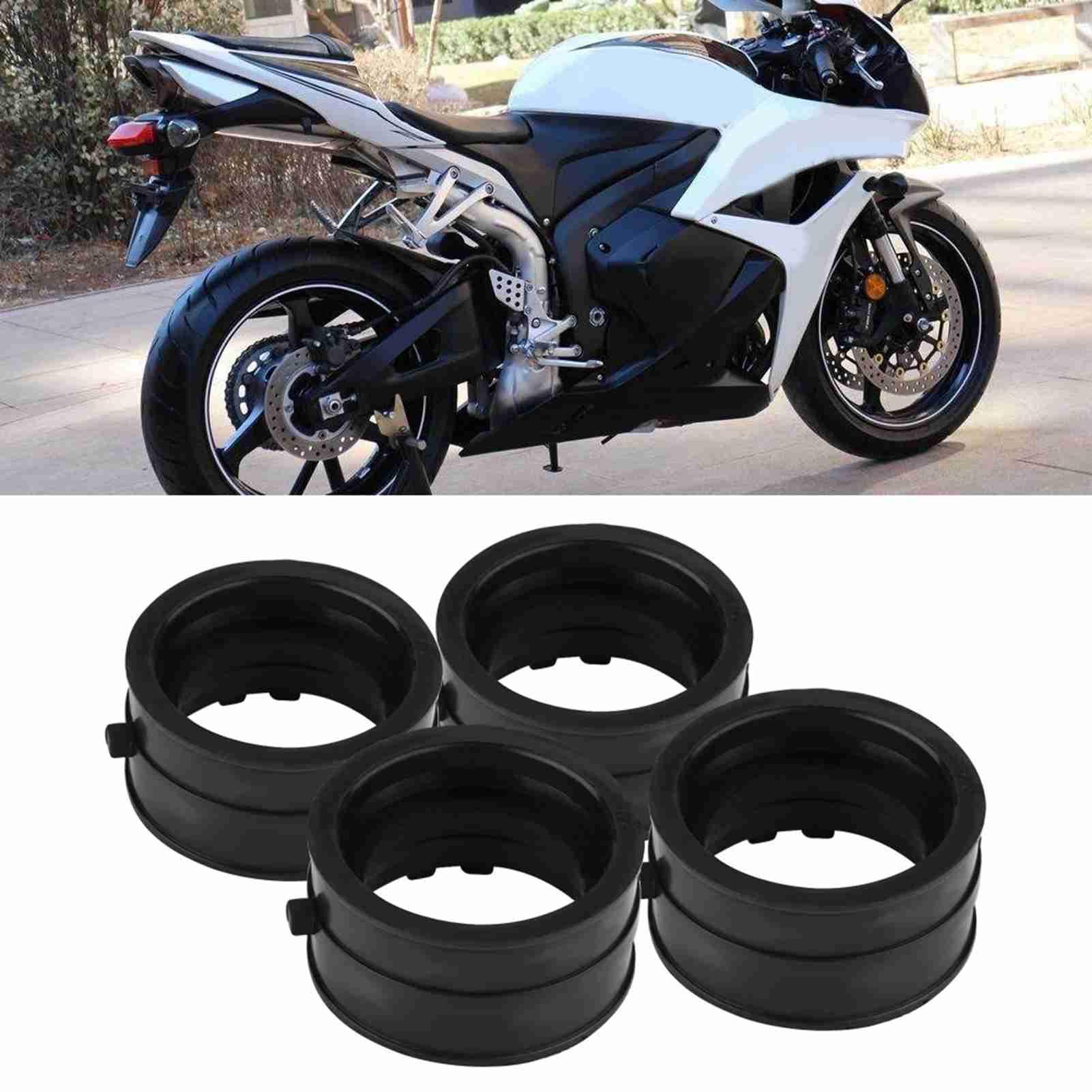 4Pcs Black Plastic Motorcycle  - Boots recension och pris