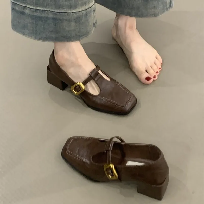 Women Square Toe T-Strap Mary  - Women'S Shoes recension och pris