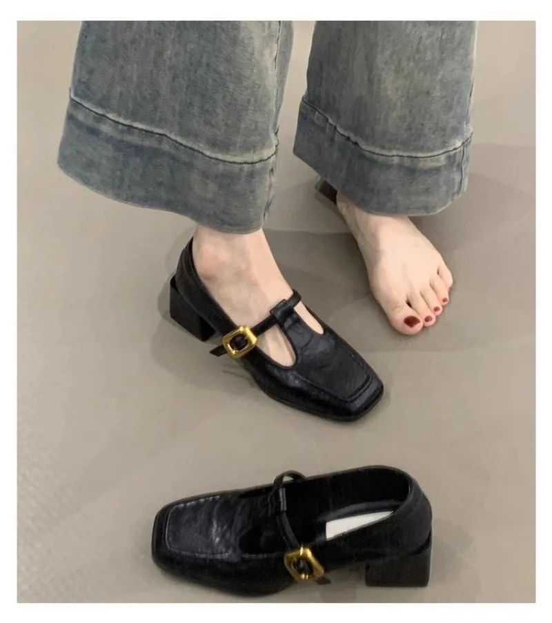 Women Square Toe T-Strap Mary  - Women'S Shoes recension och pris