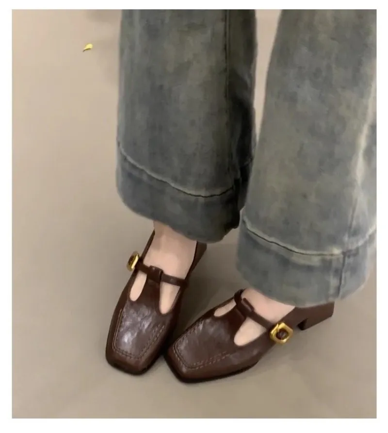 Women Square Toe T-Strap Mary  - Women'S Shoes recension och pris