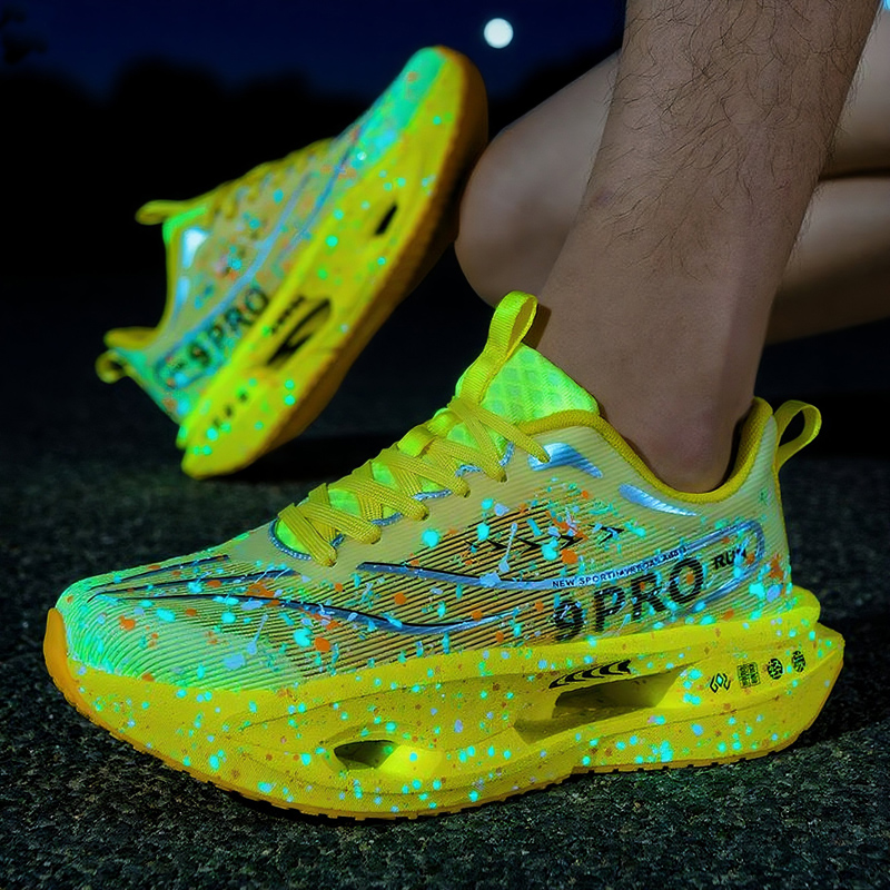 New Soft Sole Cushioning Men's - Reflective Night Running Shoes recension och pris