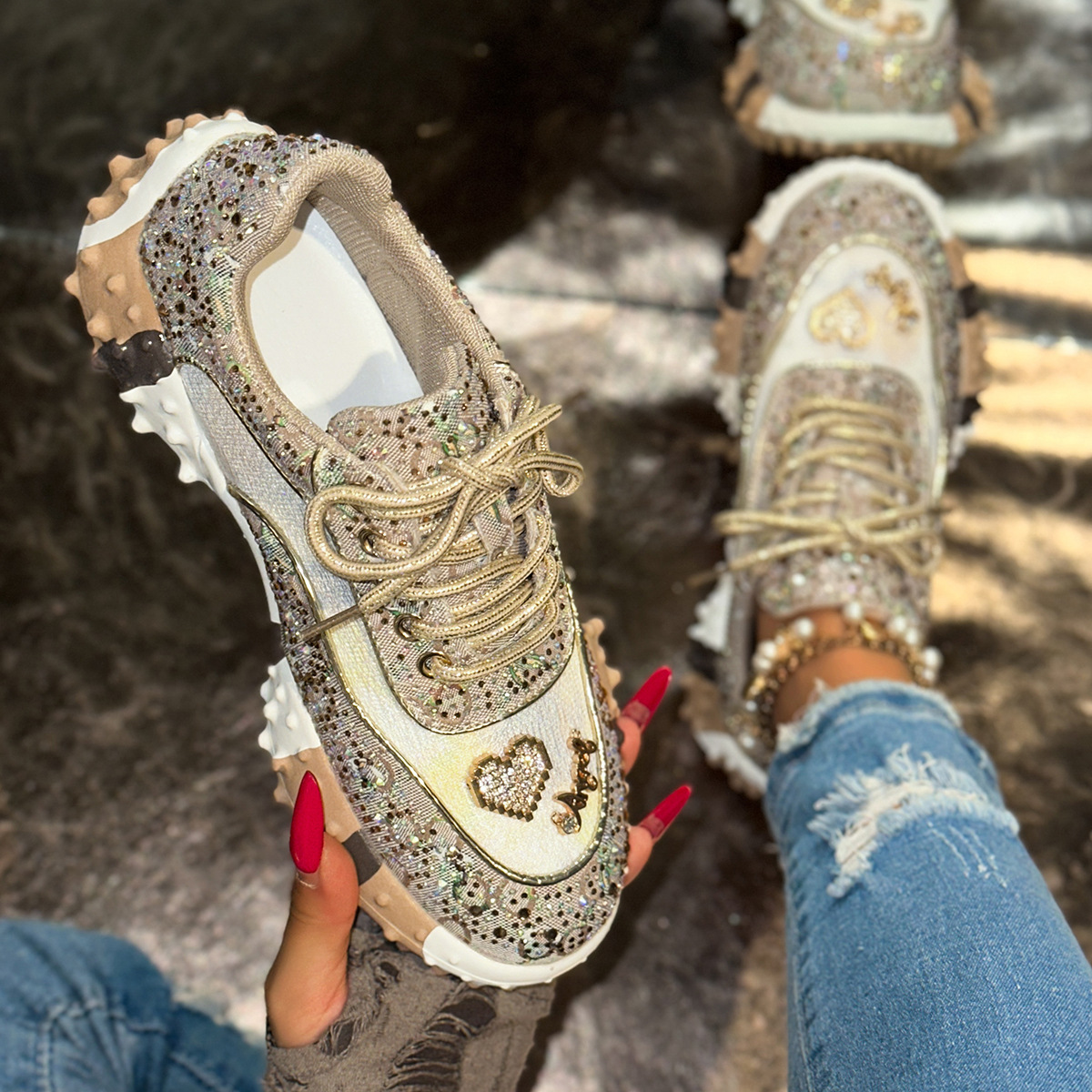 2026 Women's Spring Sports Lei - Breathable Mesh Athletic Shoes recension och pris