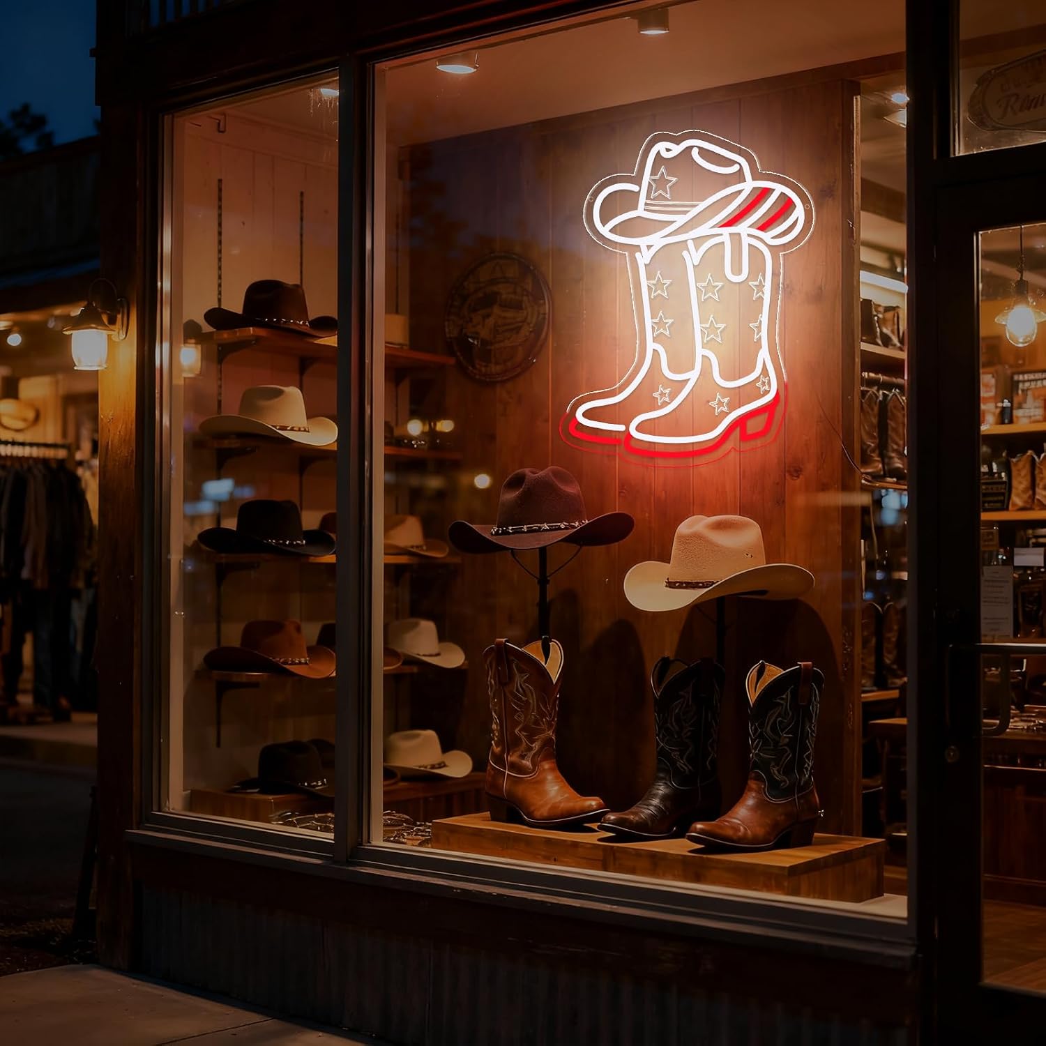 Cowboy Boots and Hat LED Neon  - Boots recension och pris
